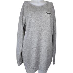 Marine Layer Heather Grey Athletic Athleisure Pullover Sweatshirt Womens L